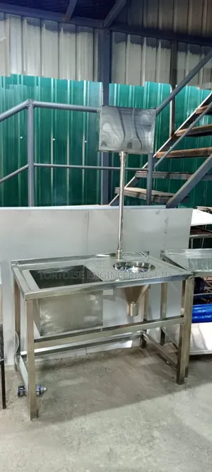 Stainless Steel Sluice Sink. Medical Sluice Sink Size 1350mm Length
