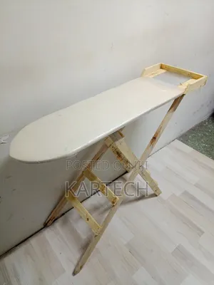 Portable Folding Wooden Ironing Board With Iron Rest