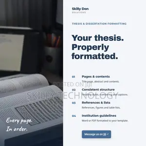 Thesis Dissertation Writing