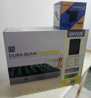 Intex 5 × 6 Standard Fiber-Tech 2-Person Air Mattress – 1.52m × 2.03m