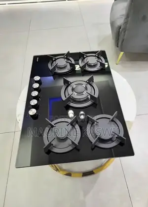 Hisense 75 Cm Inbuilt Black Hob Cooker With Wok Burner