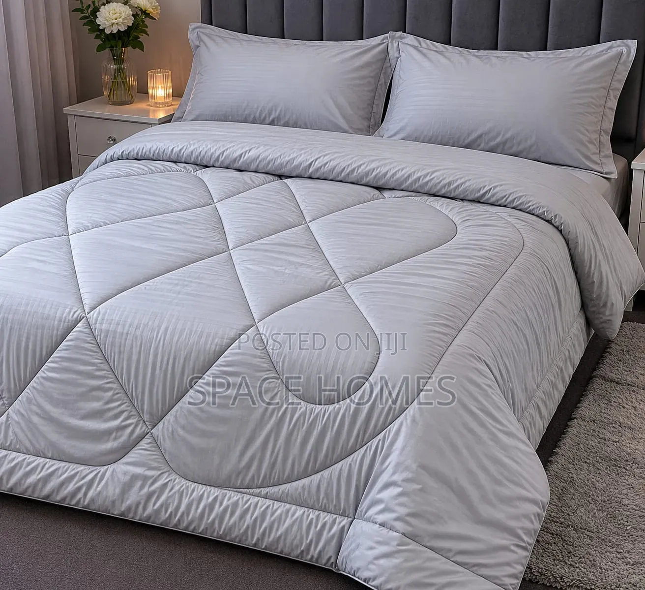 Cotton-Binded Striped Duvet