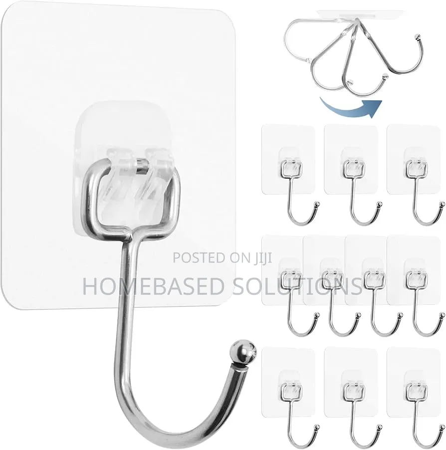 10ps Strong Adhesive Wall Hooks