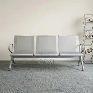 Waiting Bench; 3 Link Non-Padded Waiting Bench