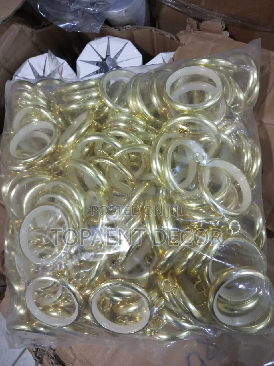 All Colours Metallic Drapery Rings Available