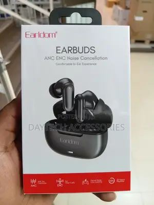 The Earldom TWS38 Wireless Earbuds in Black.