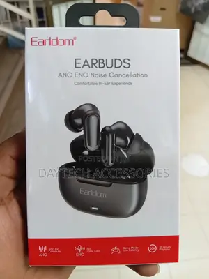 The Earldom TWS38 Wireless Earbuds in Black.