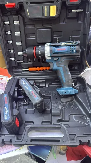 Bosch 48V Cordless Drill Machine Kit – 2 Batteries + Accessories