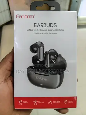 Earldom TWS38 True Wireless Earbuds With AI Noise Cancelling - Black