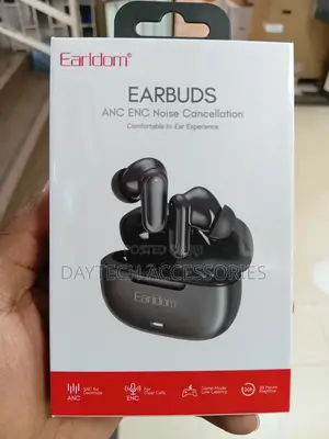 Earldom TWS38 True Wireless Earbuds With AI Noise Cancelling - Black