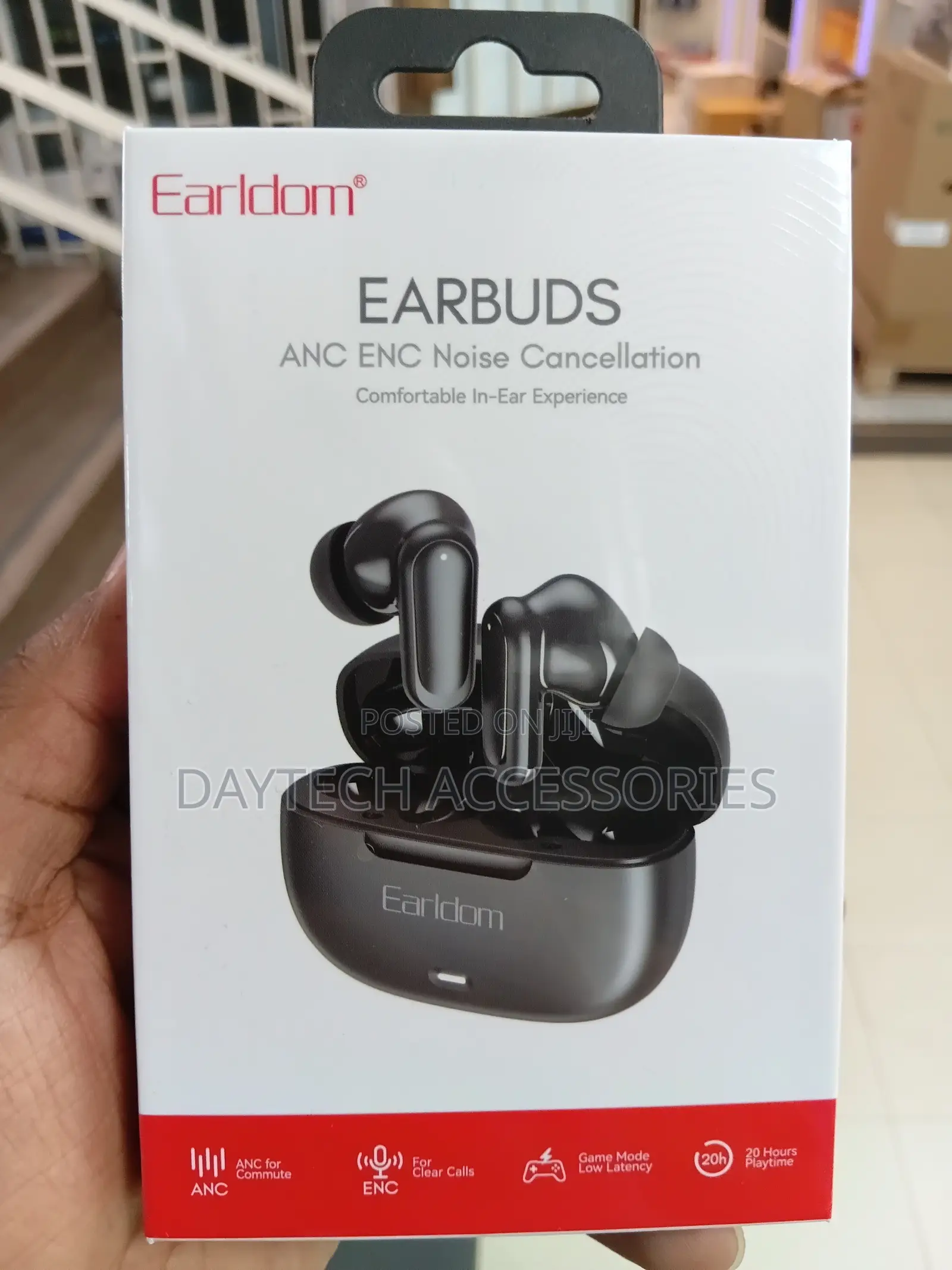Earldom Bluetooth ANC+ENC in-Ear Headphones With Microphone TWS38