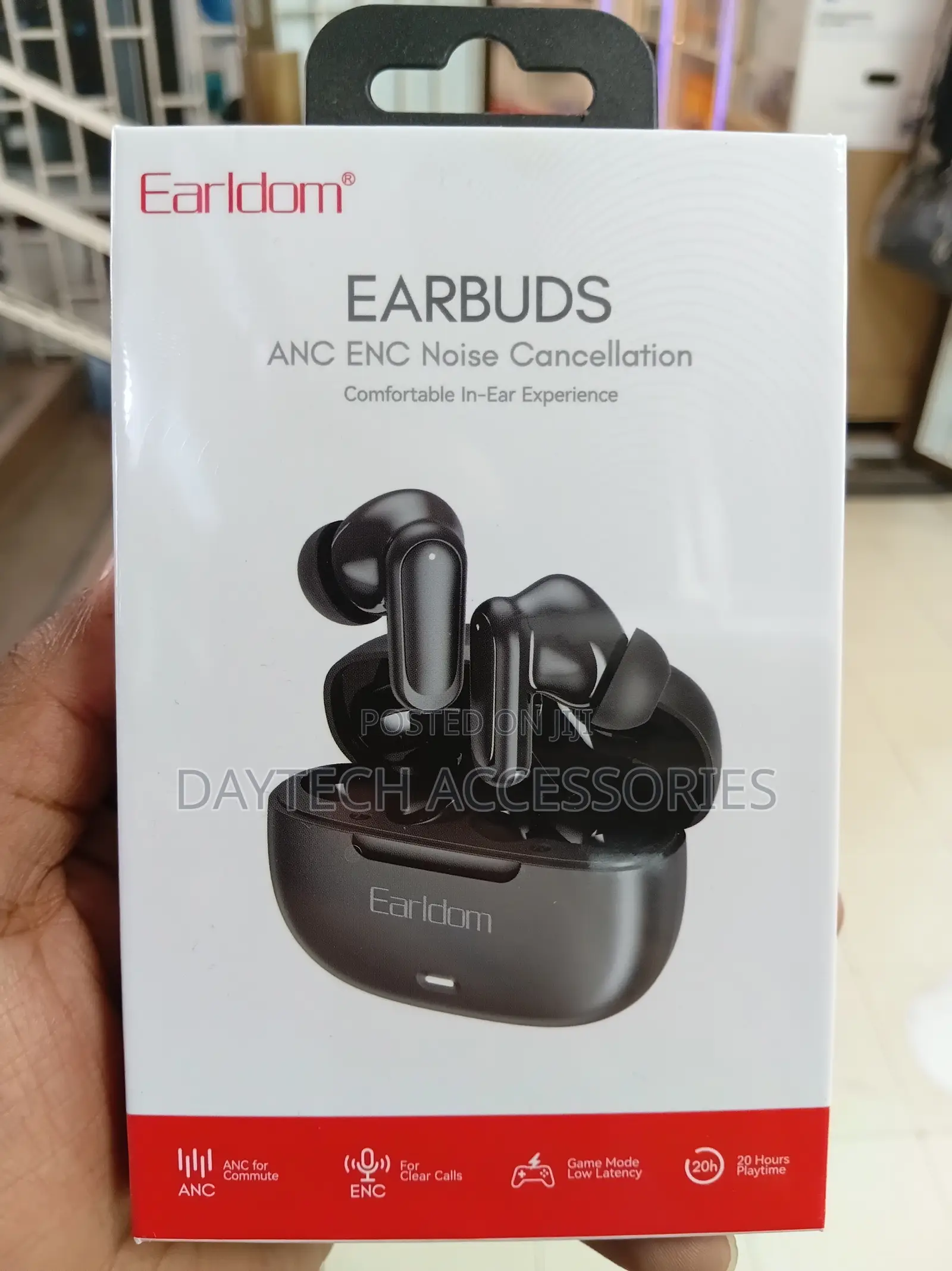 Earldom Bluetooth ANC+ENC in-Ear Headphones With Microphone TWS38