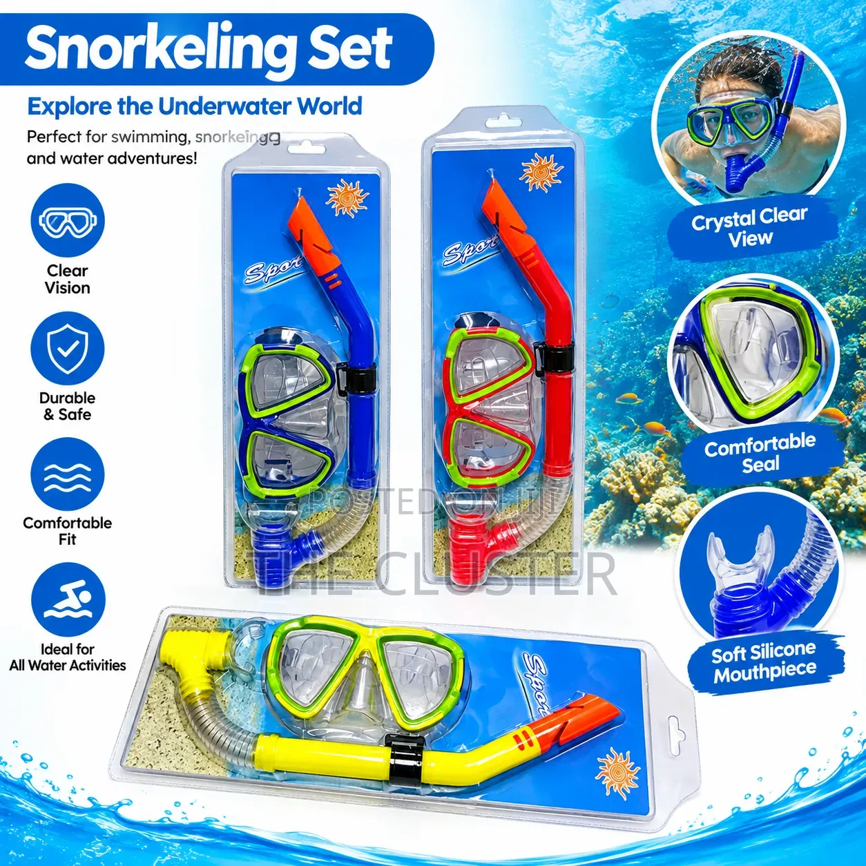 swimming Snorkel and Googles