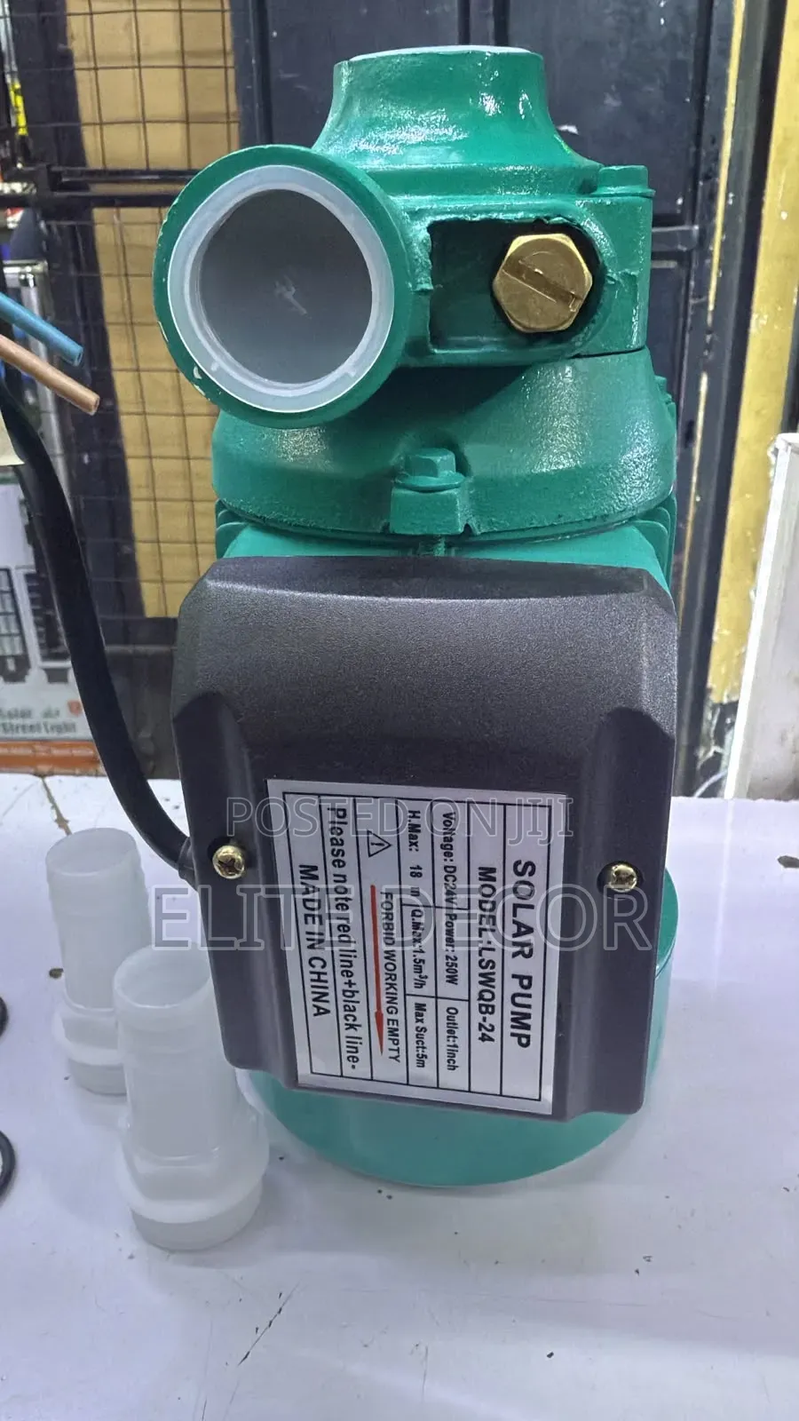 12V 180W Solar Water Pump | 15M Head | 5M Suction | 1" Outlet