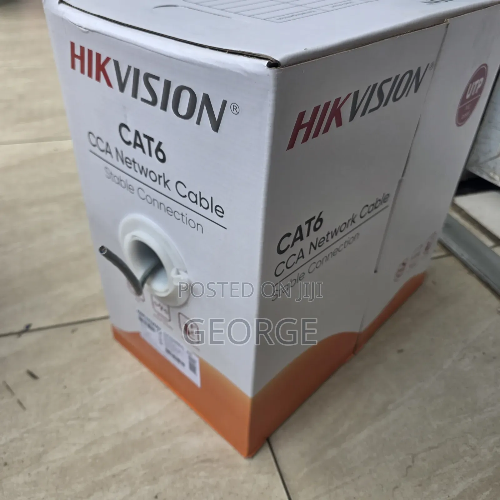 Hikvision CAT6 UTP Cable 75% Copper Full Box 305M