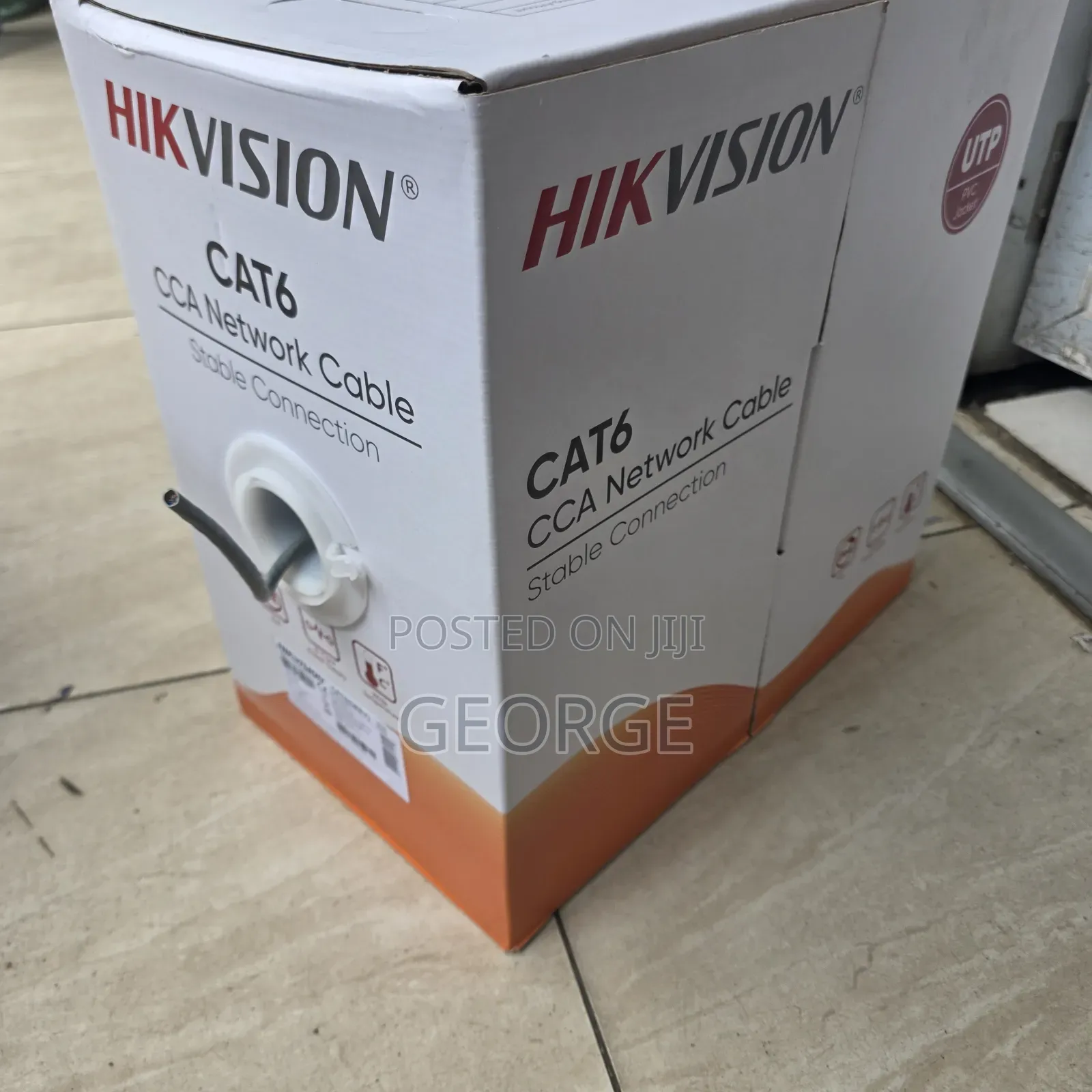 Hikvision CAT6 75% Copper CCTV Network Cable