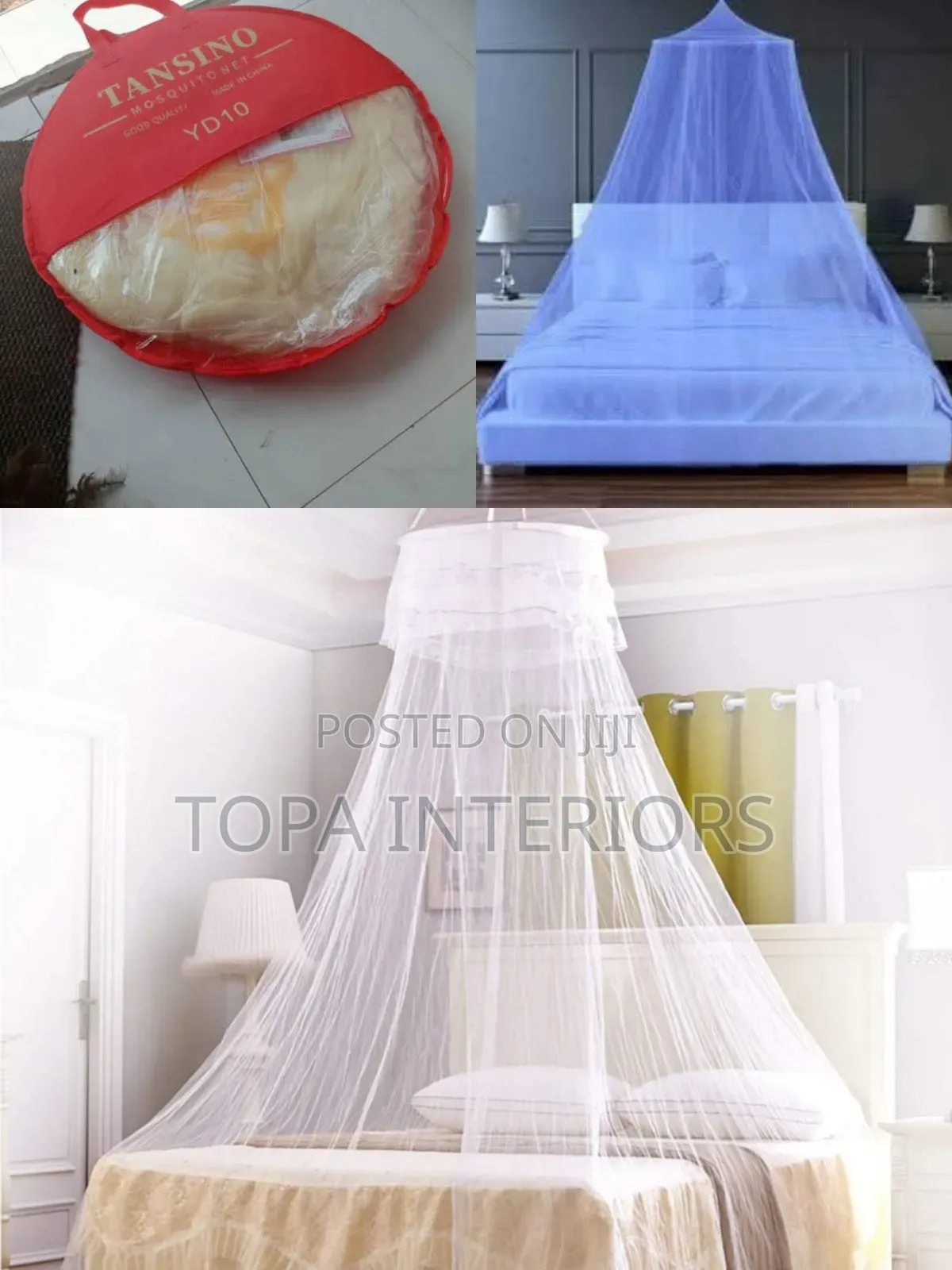 Small Ring Round Mosquito Nets Size 3x6 and 4x6 Ring Nets