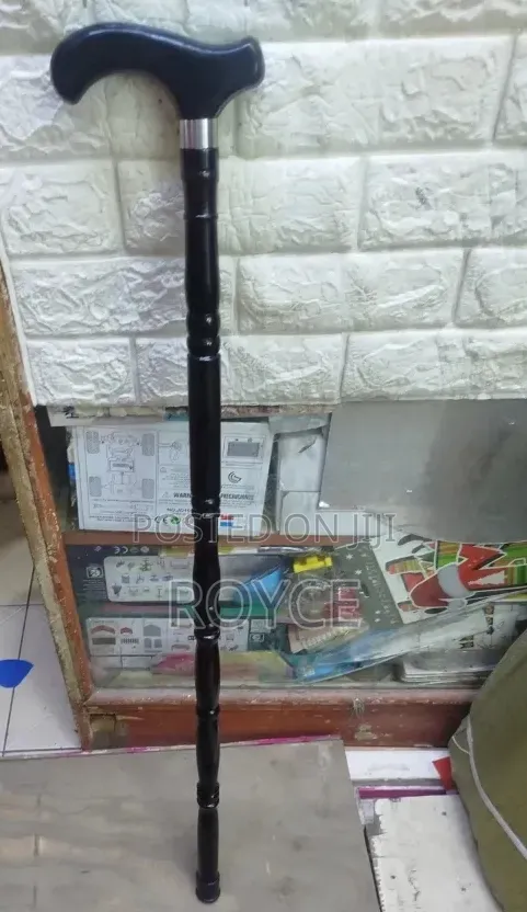 Black Wooden Walking Stick