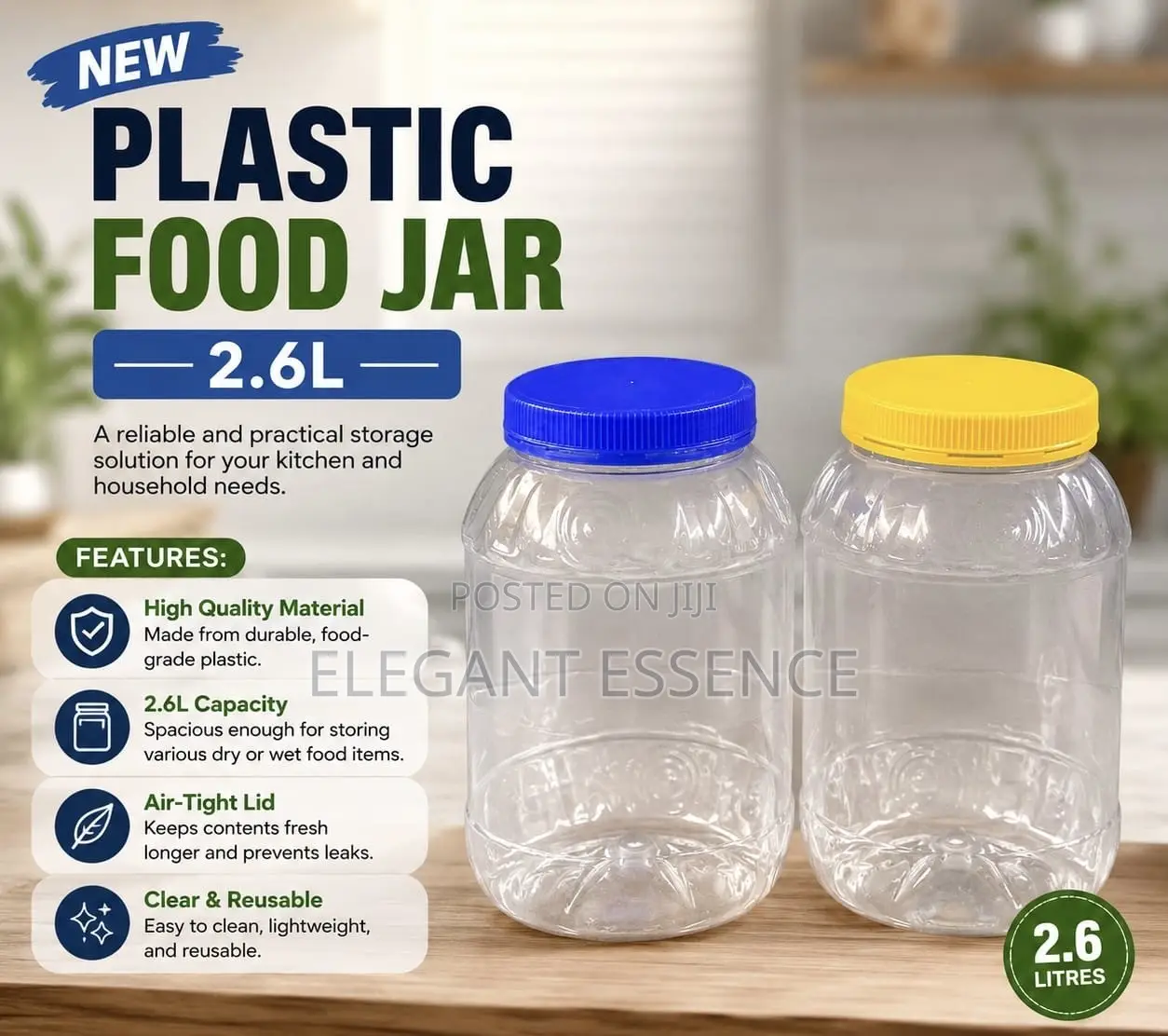 *Plastic Food Jar 2.6l*