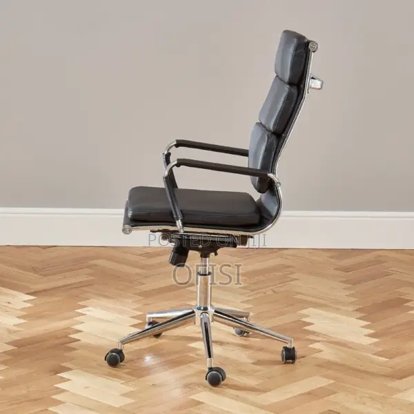 Office Chair; High-Back Leather Work Chair
