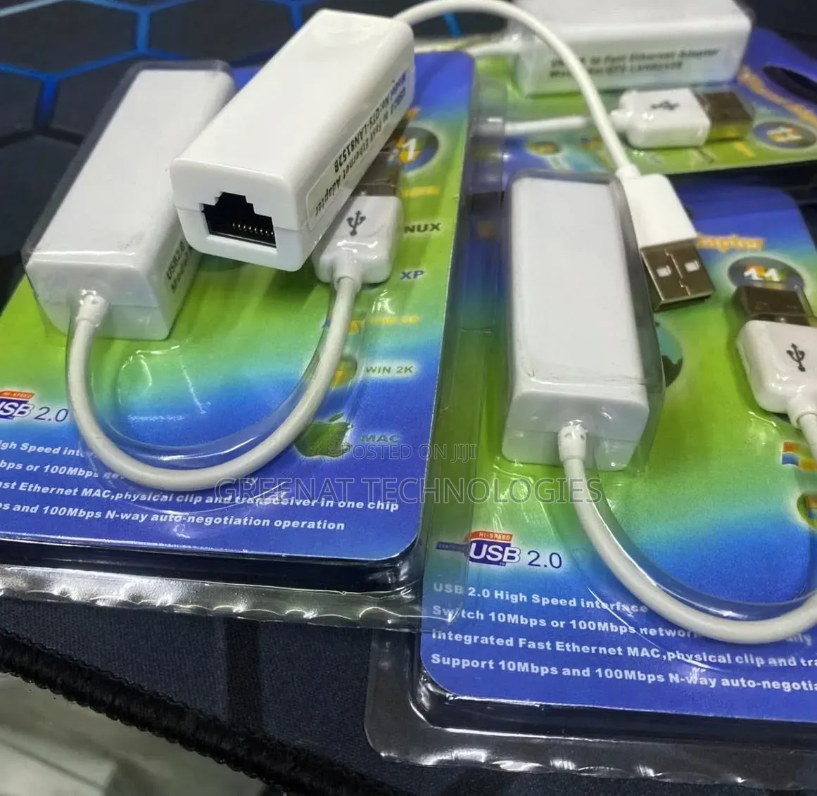 USB to Ethernet Adapter - USB 2.0 to RJ45 LAN 10/100Mbps
