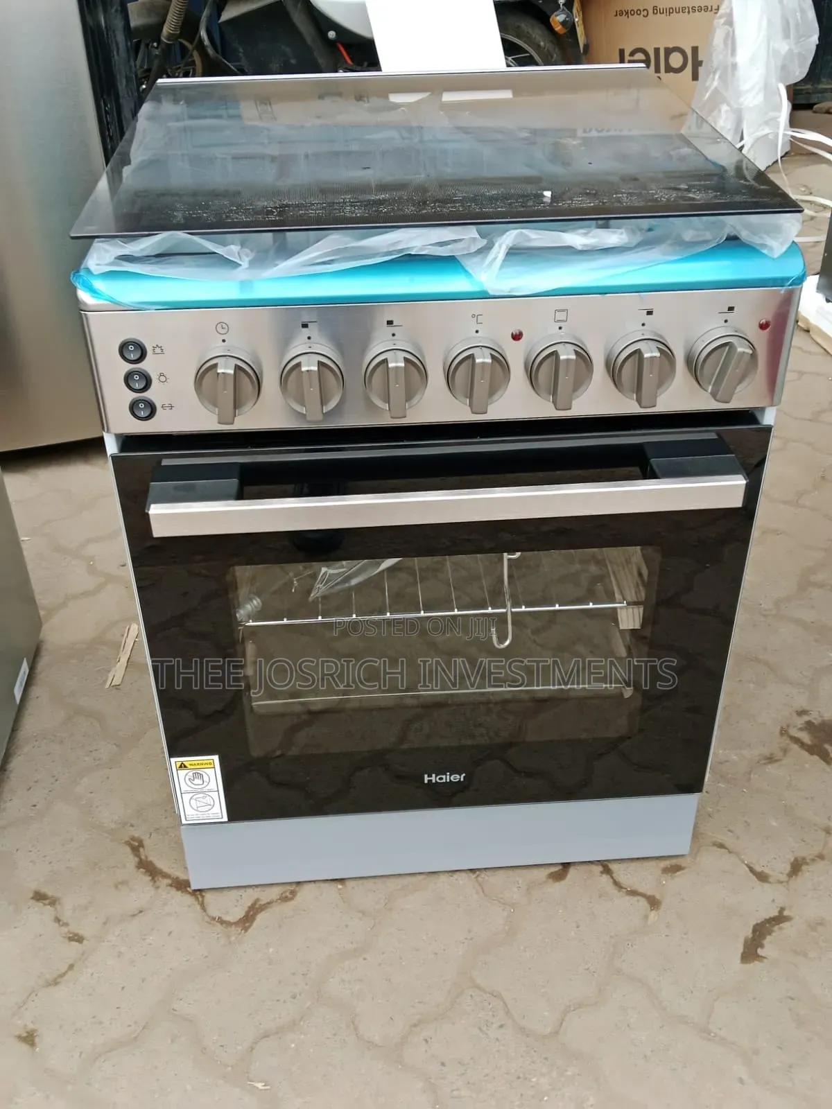 Haier 3 Gas +1 Electric RAPID Hot Plate Size 60 by 60 Standing Cooker