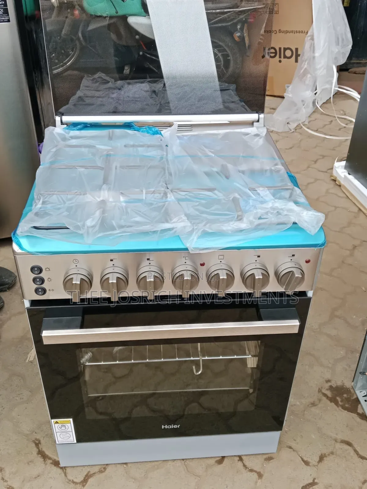 Haier 3 Gas +1 Electric RAPID Hot Plate Size 60 by 60 Standing Cooker