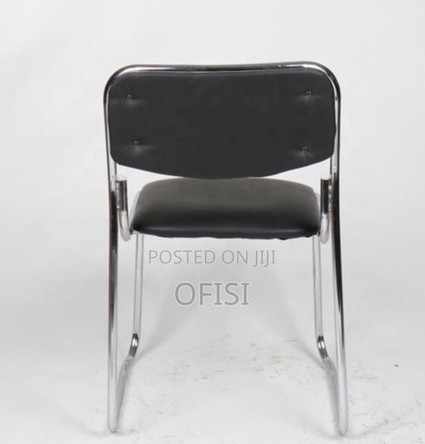 Office Chair; Chrome Stackable Office Chair - thumbnail 2