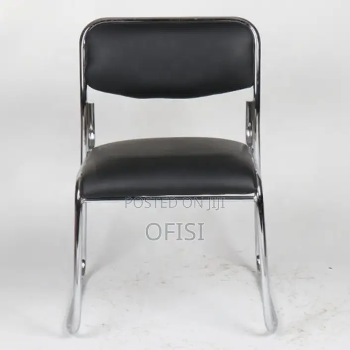 Office Chair; Chrome Stackable Office Chair