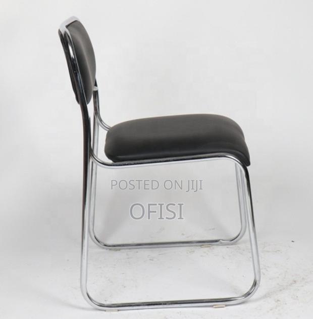 Office Chair; Chrome Stackable Office Chair - thumbnail 6