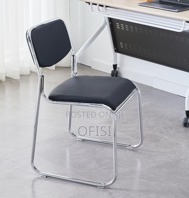 Office Chair; Chrome Stackable Office Chair - thumbnail 7