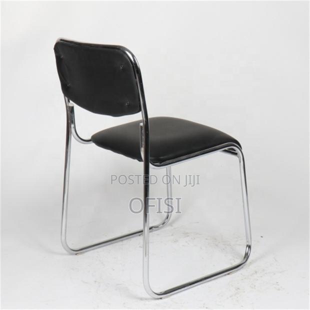 Office Chair; Chrome Stackable Office Chair - thumbnail 8