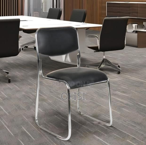 Office Chair; Chrome Stackable Office Chair - thumbnail 9