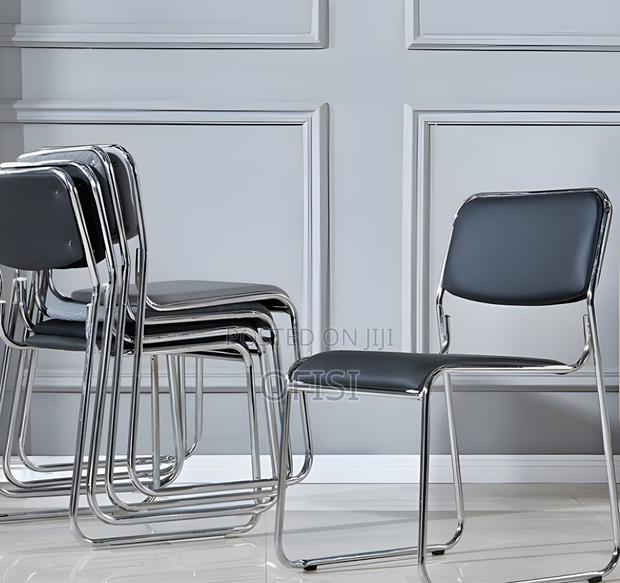 Office Chair; Chrome Stackable Office Chair - thumbnail 10