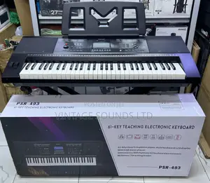 PSR-493 61-Key Teaching Keyboard With USB 300 Voices+ Stand