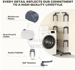 4-Tier Foldable Clothes Drying Rack