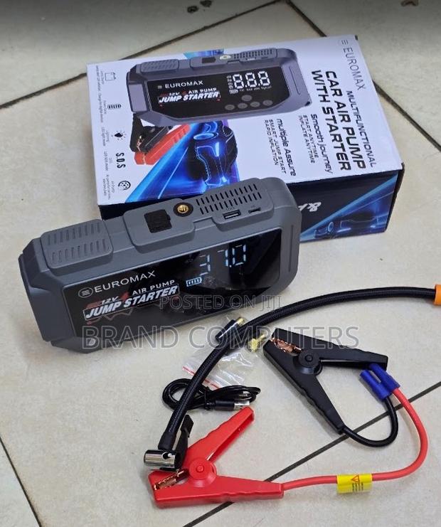 Euromax EMK3 Portable Car Jump Starter With Air Compressor