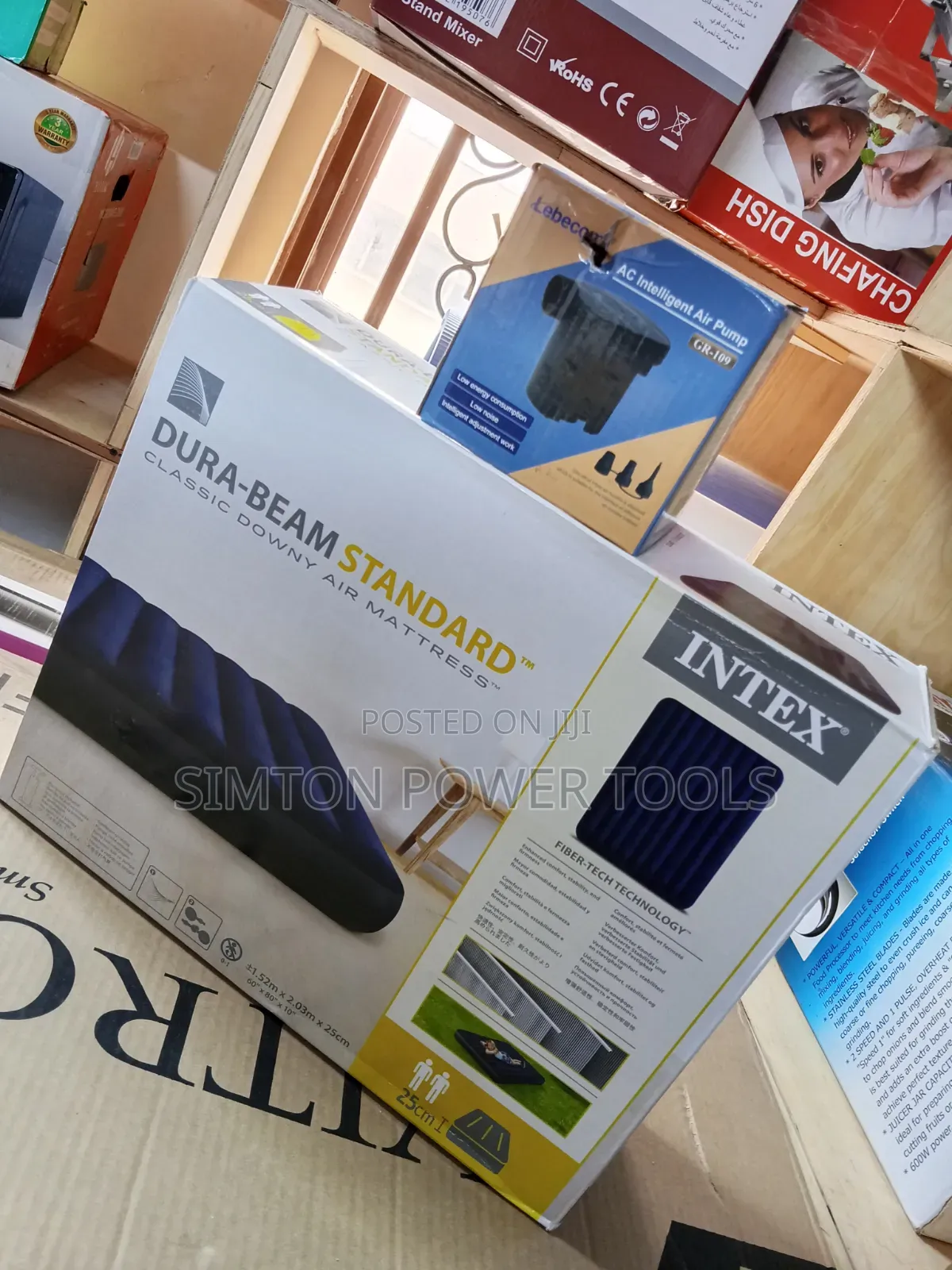 Intex Dura-Beam Standard Classic Downy Air Mattress.