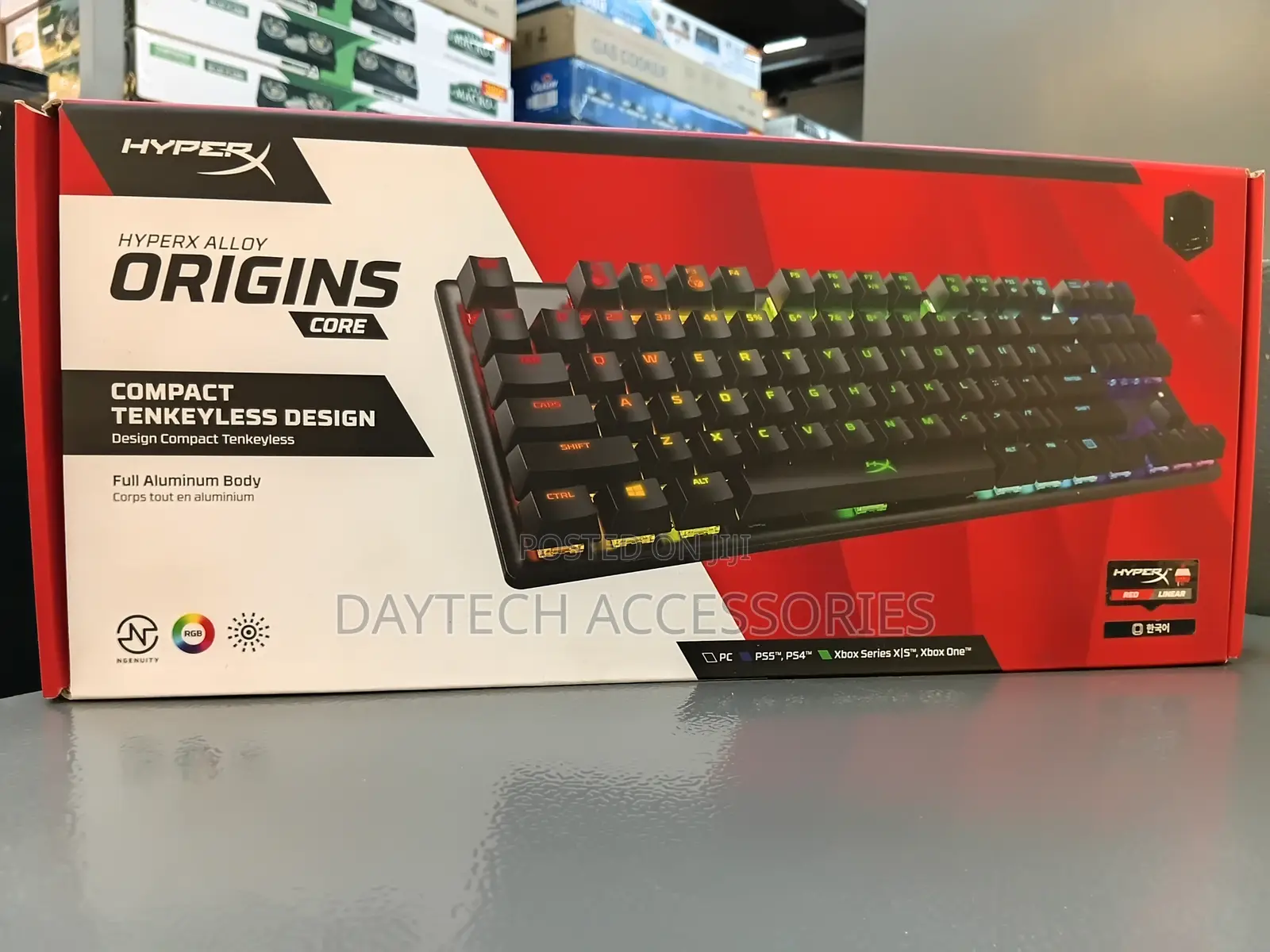 HyperX Alloy Origins Core Compact Tenkeyless Keyboard Aqua Tactile