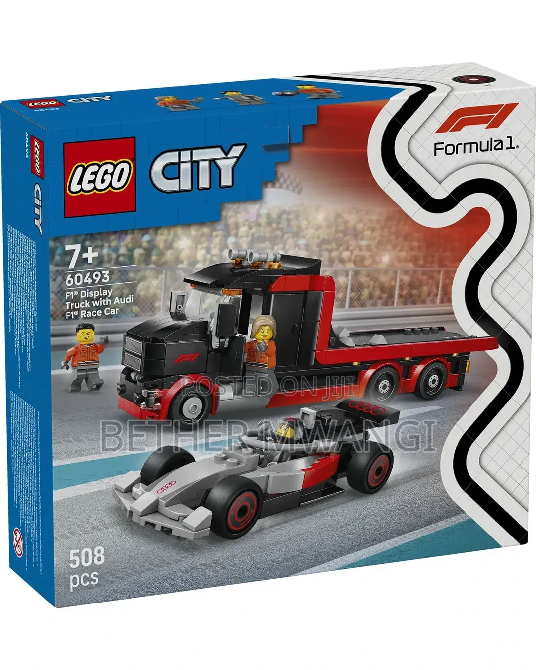 City F1 Display Truck With Audi F1 Race Car in Kenya