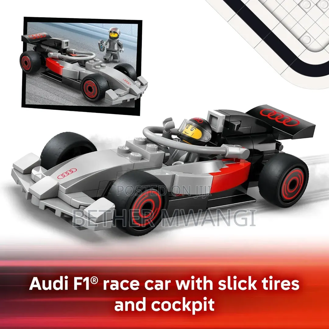 City F1 Display Truck With Audi F1 Race Car in Kenya