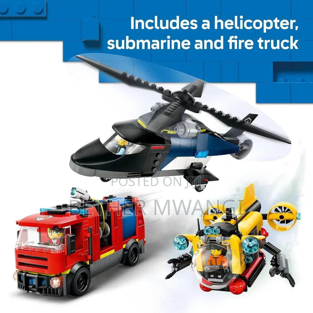 City Helicopter, Fire Truck Submarine Remix