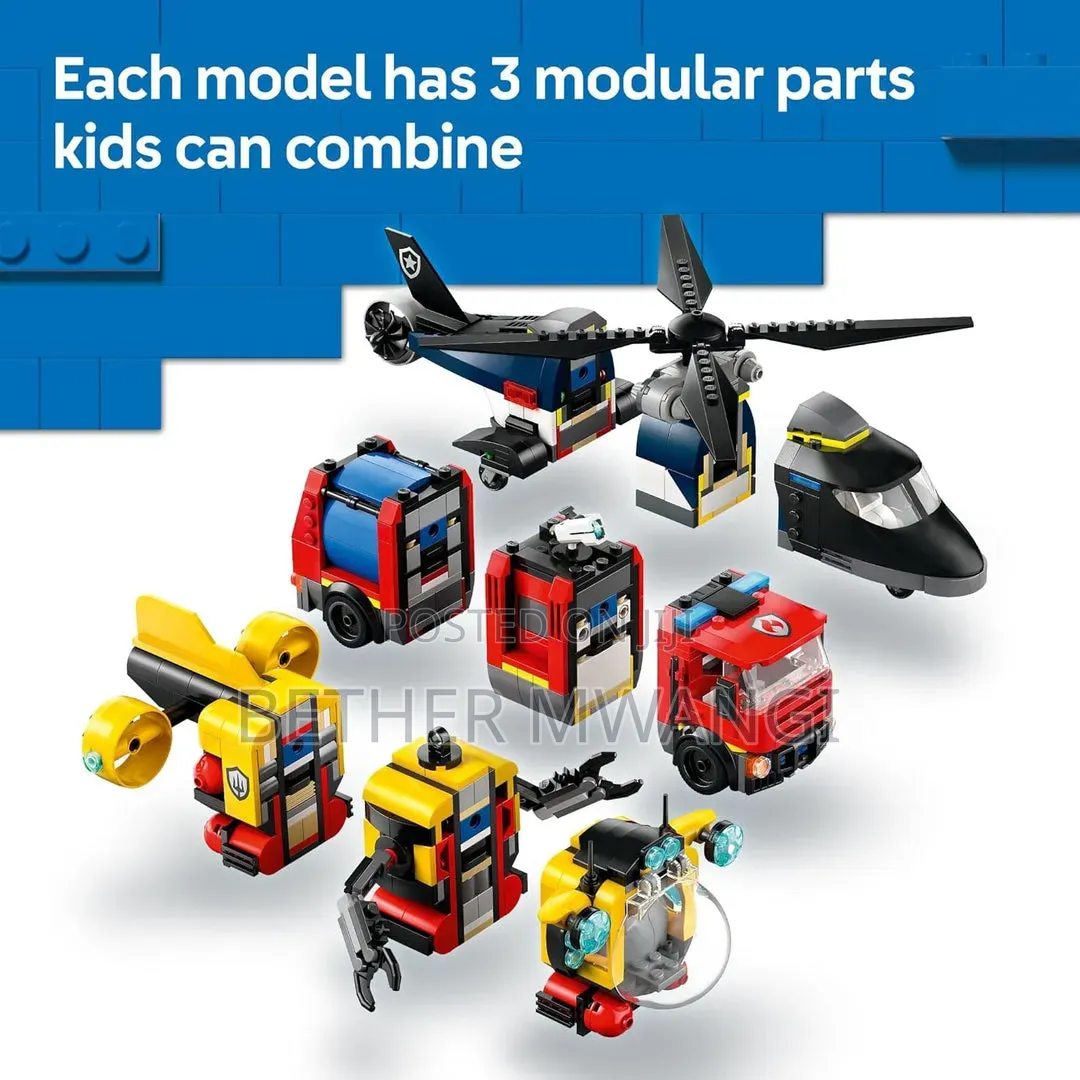 City Helicopter, Fire Truck Submarine Remix