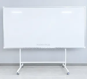 2.4mx1.2m Dry Erase Whiteboard With Movable Stand