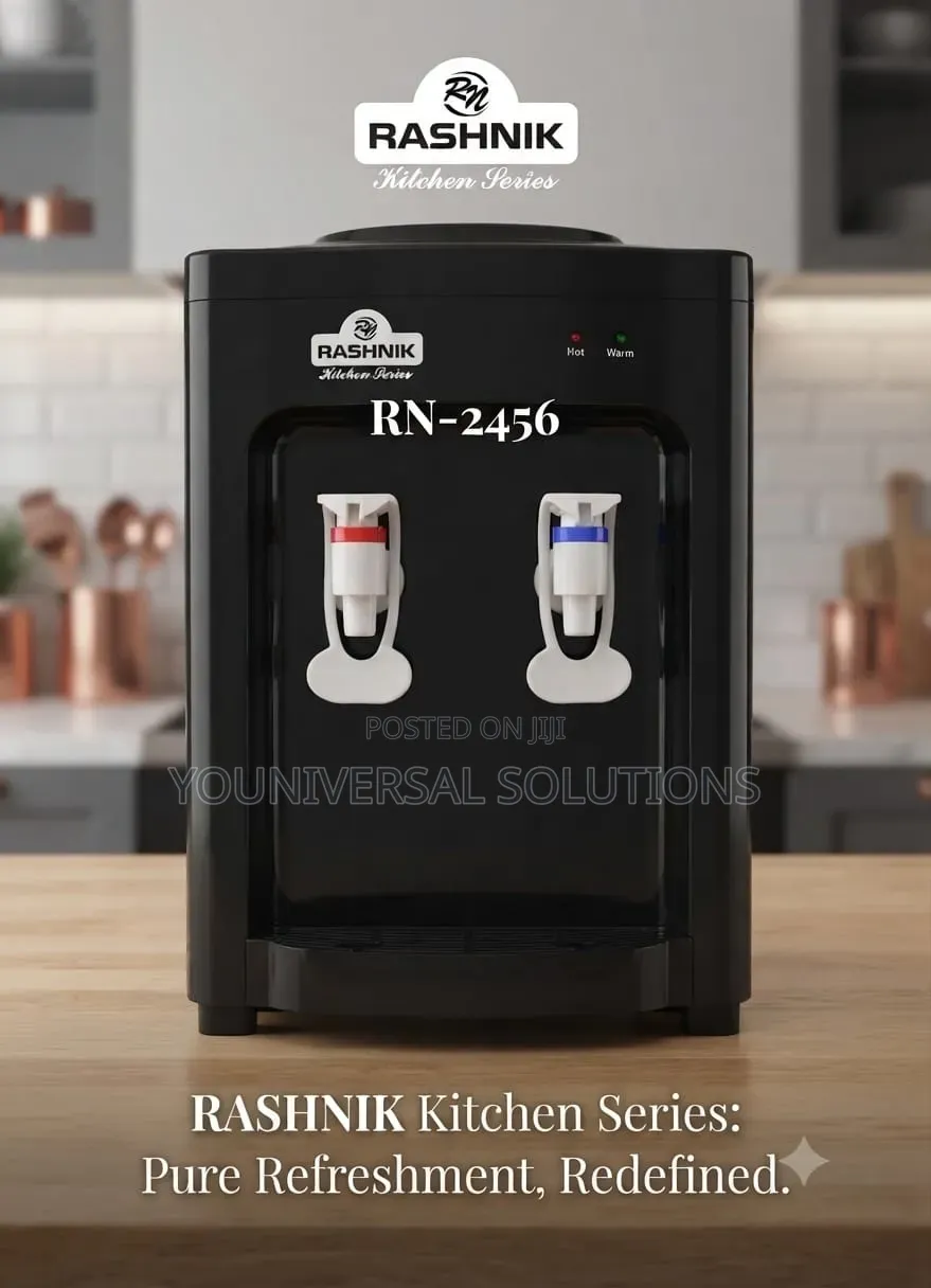 Black Table Top Hot and Normal Water Dispenser