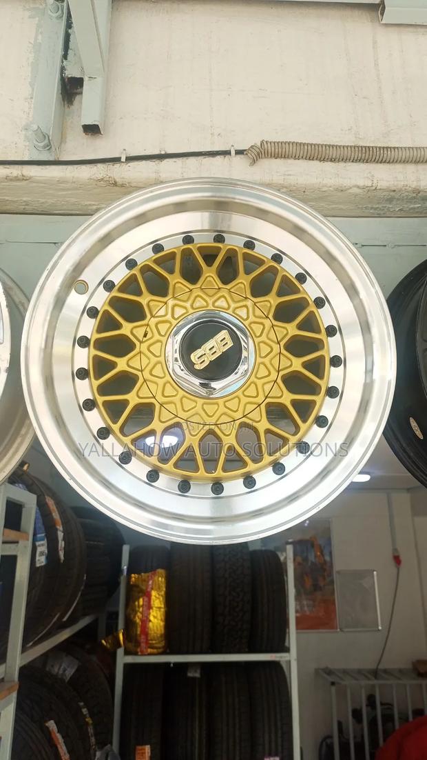 14 Inch BBS Yellow Rims 4x100 4x114.3 Kenya