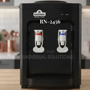 Black Table Top Hot and Normal Water Dispenser