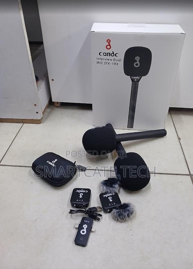CANDC Wireless Microphone Set – 2 Transmitters, 1 Receiver