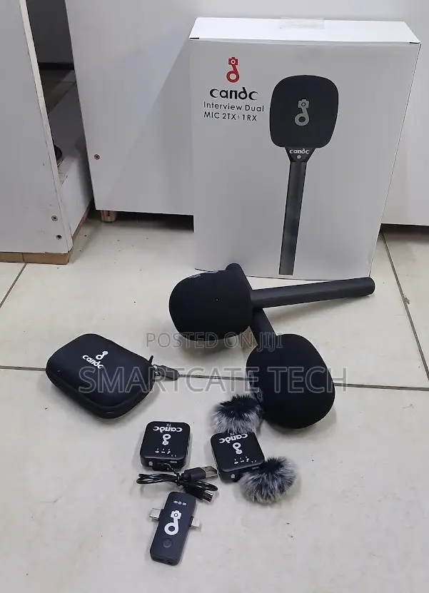 CANDC Professional Wireless Interview Mic – 2 Mics + 1 Receiver