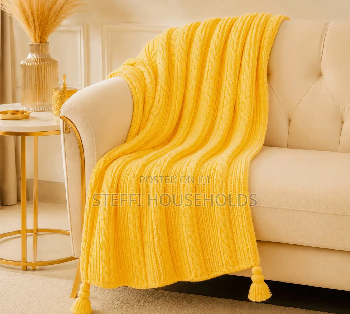 Knitted Throw Blanket
